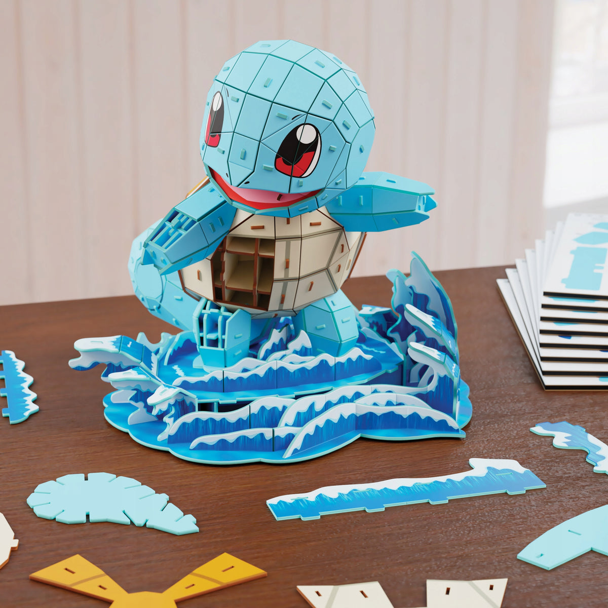 4D Build Pokémon Squirtle – 3D Dėlionė, 180 Elementų, 23,5 cm