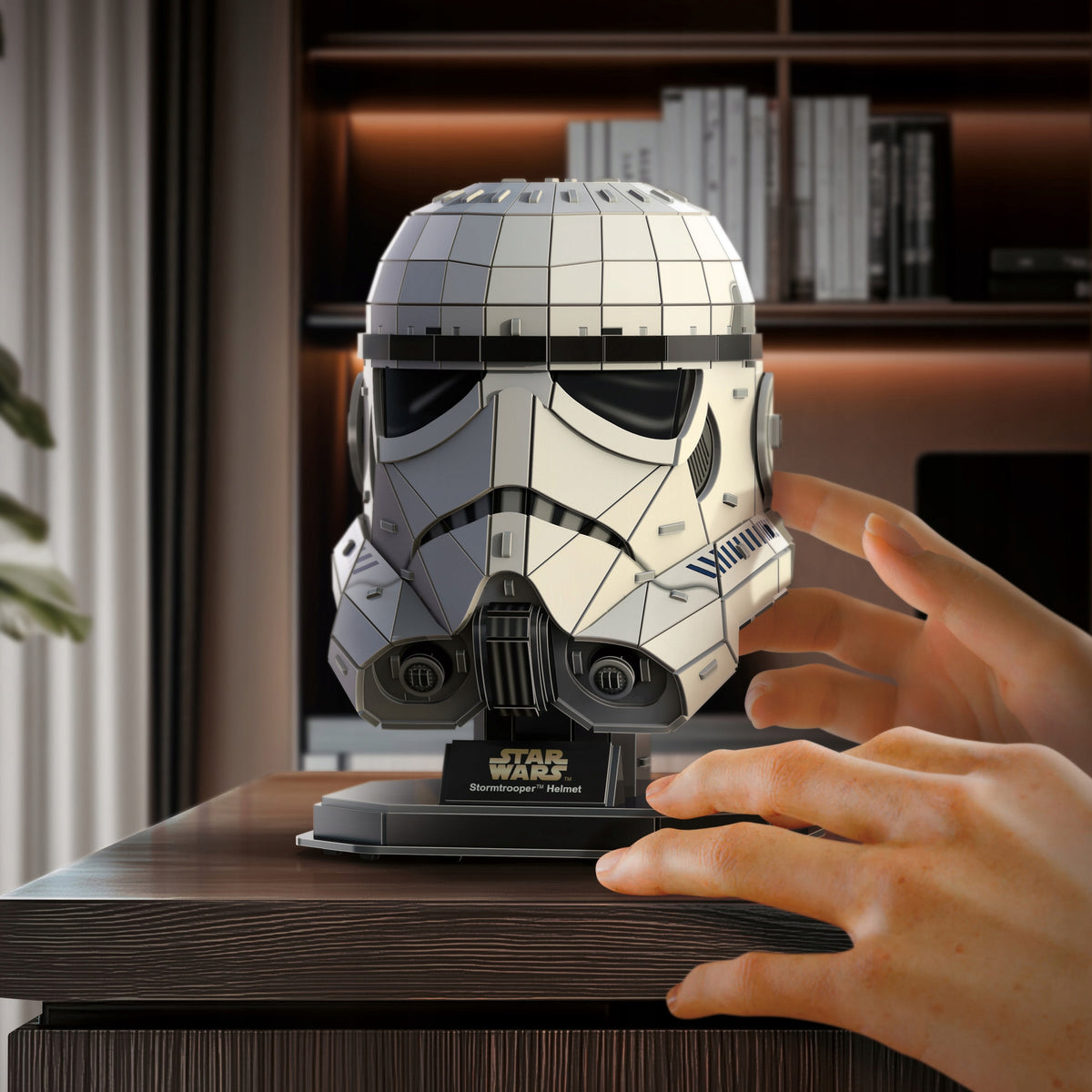 Puzzle 4D Build Star Wars Stormtrooper Šalmas – 3D Dėlionė, 12x12x16 cm