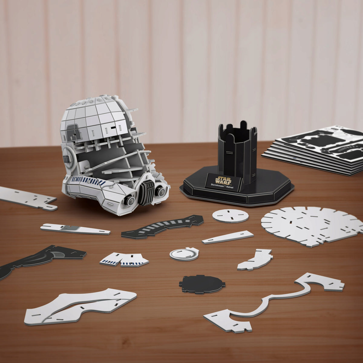 Puzzle 4D Build Star Wars Stormtrooper Šalmas – 3D Dėlionė, 12x12x16 cm