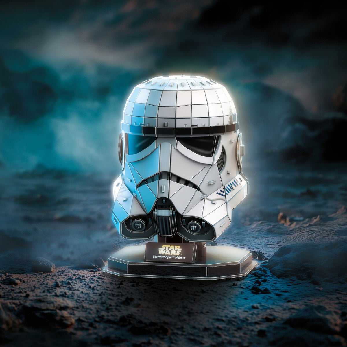 Puzzle 4D Build Star Wars Stormtrooper Šalmas – 3D Dėlionė, 12x12x16 cm