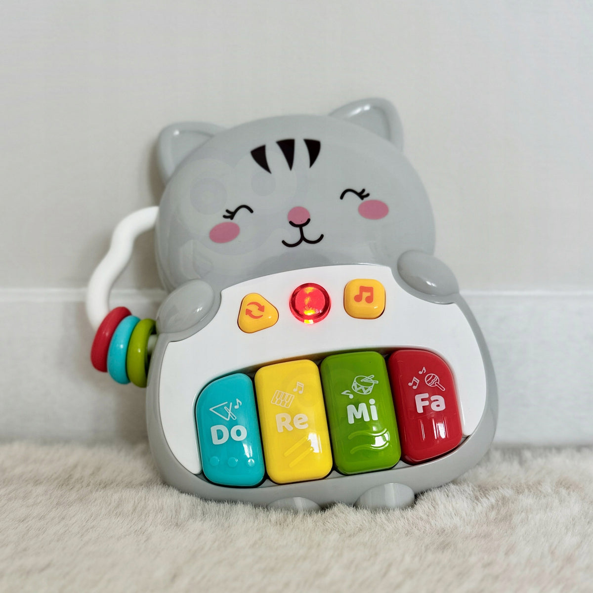 Interaktyvus Pianinukas Kačiukas – Muzikinės Vargonėlės su Garsais ir Šviesa 18m+