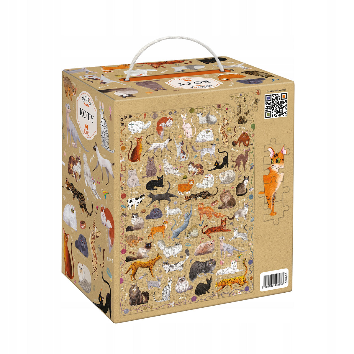 Puzzlove CzuCzu Katės – 1000 Elementų Dėlionė