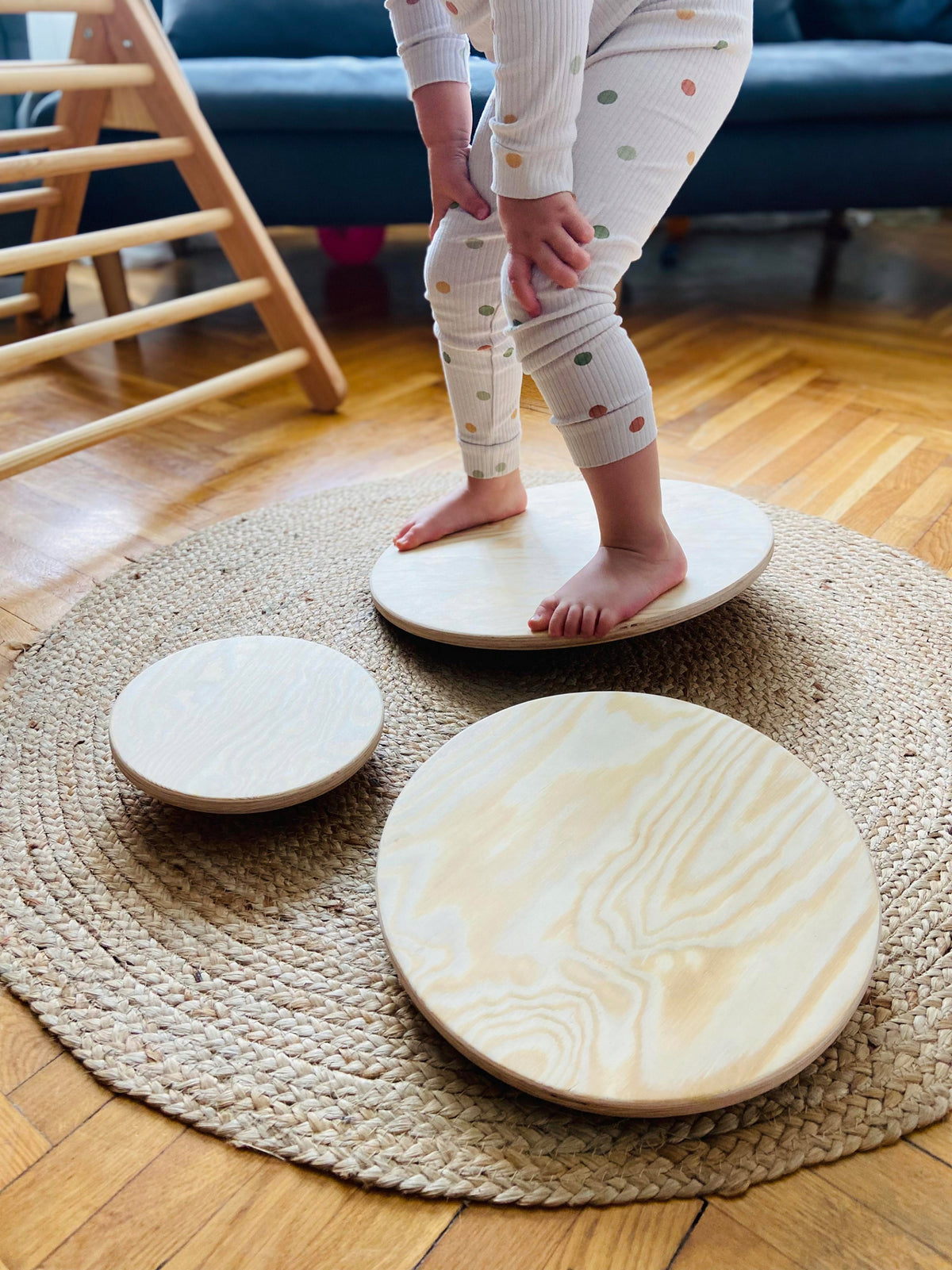 Montessori Pusiausvyros Lenta Vaikams L Dydžio – Medinis Balansavimo Diskas
