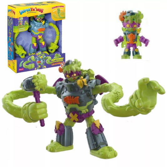 SUPERTHINGS TRASHER SUPERBOT ROBOTAS SU GALIOS RANKOMIS, FIGŪRĖLĖ IR PRIEDAI