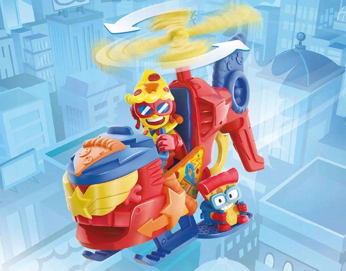 SuperThings Rinkinys: Sraigtasparnis „Pizzacopter“ Su Figūrėle