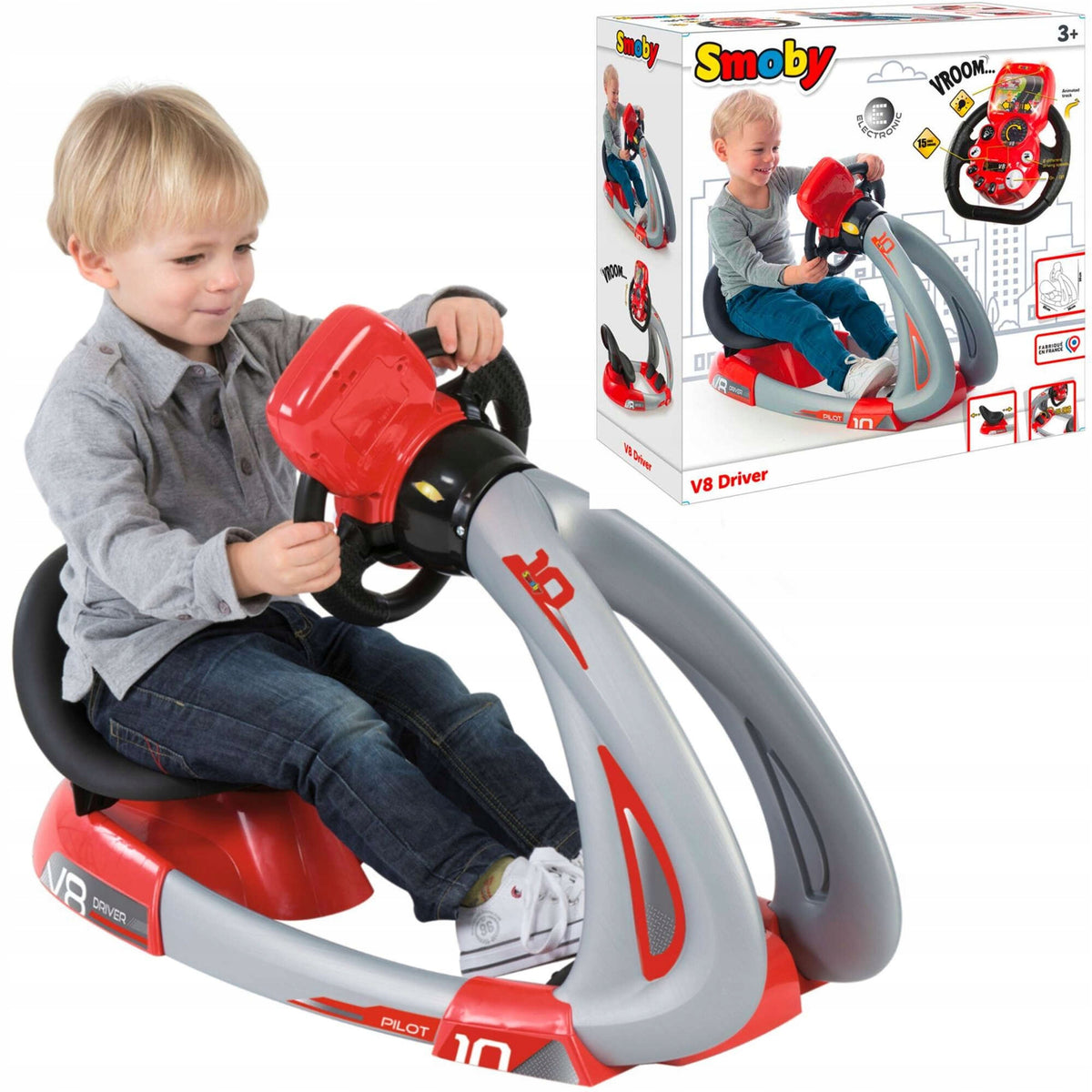 V8 Driver Smoby – Automobilio Vairavimo Simuliatorius Vaikams