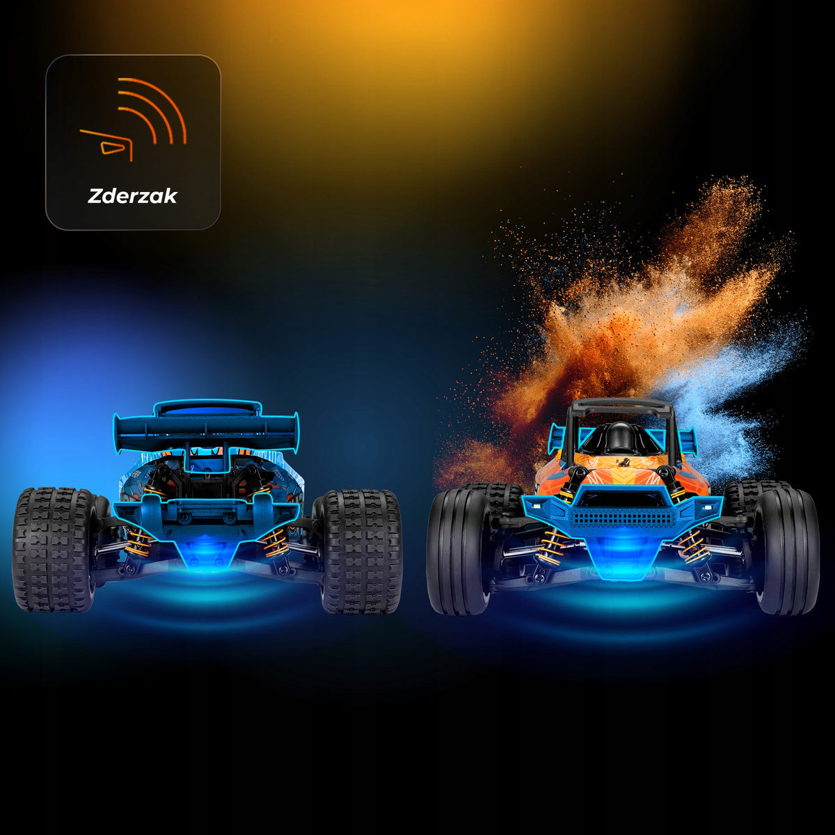 Nuotoliniu Būdu Valdomas Automobilis Overmax X-Horizon 4x4 30 km/h LED 100m + Papildomas Korpusas