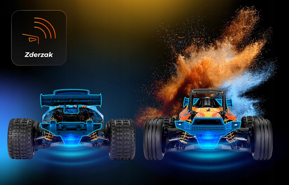 Nuotoliniu Būdu Valdomas Automobilis Overmax X-Horizon 4x4 30 km/h LED 100m + Papildomas Korpusas