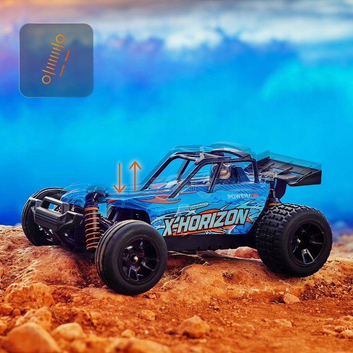 Nuotoliniu Būdu Valdomas Automobilis Overmax X-Horizon 4x4 30 km/h LED 100m + Papildomas Korpusas