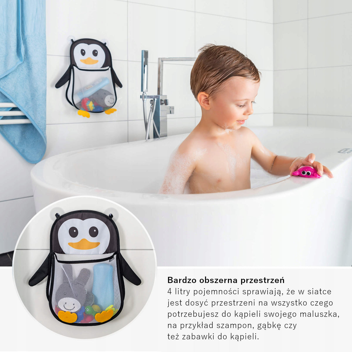 Vonios Žaislų Tinklelis-Organizeris REER MyHappyPingu