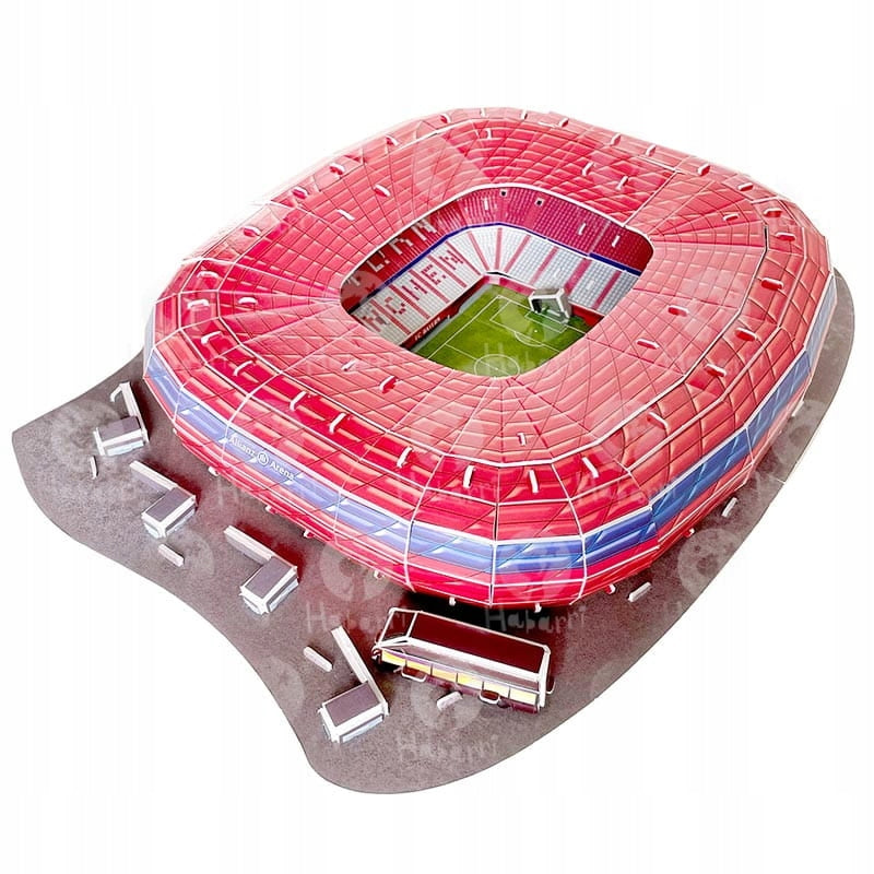 Allianz Arena Stadiono 3D Dėlionė – FC Bayern München, 63 Detalės