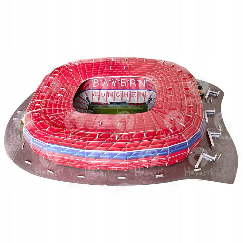 Allianz Arena Stadiono 3D Dėlionė – FC Bayern München, 63 Detalės