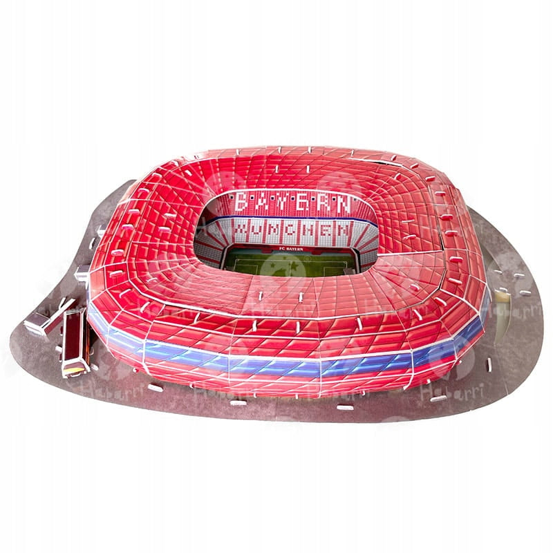 Allianz Arena Stadiono 3D Dėlionė – FC Bayern München, 63 Detalės