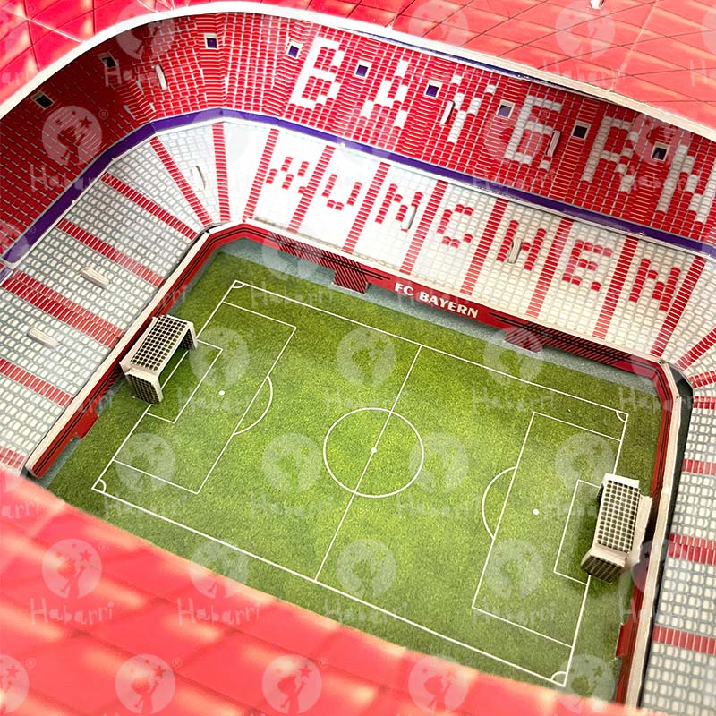 Allianz Arena Stadiono 3D Dėlionė – FC Bayern München, 63 Detalės