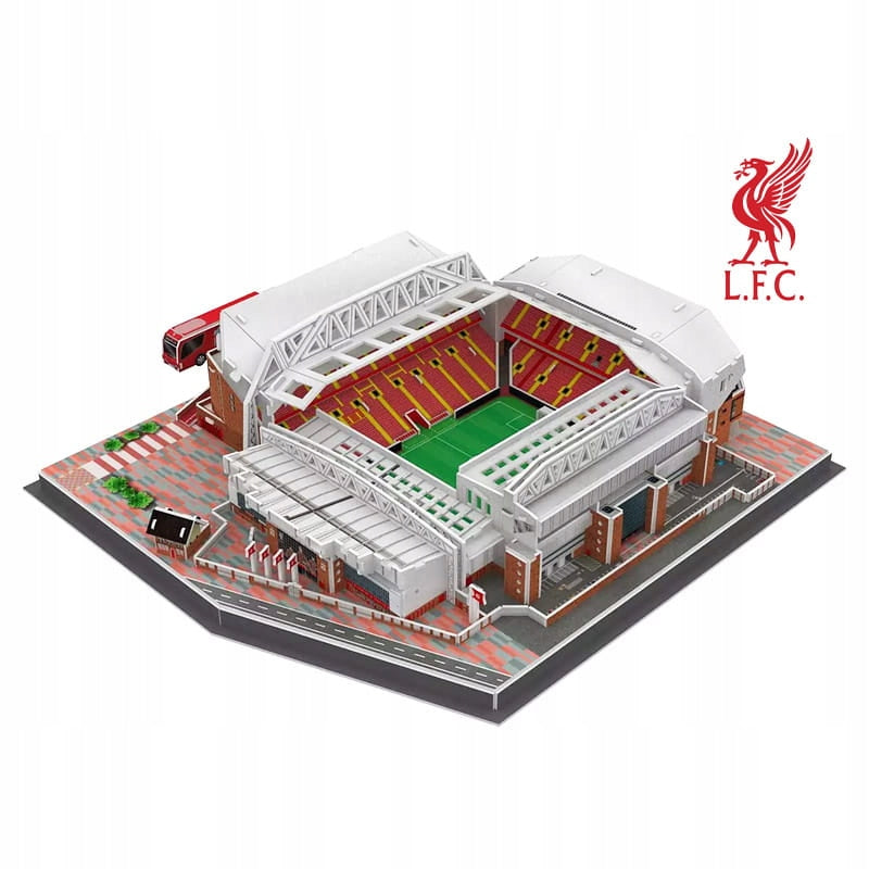 Anfield Stadiono 3D Dėlionė – Liverpool FC Klubo Modelis, 142 Detalės