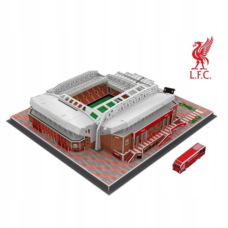 Anfield Stadiono 3D Dėlionė – Liverpool FC Klubo Modelis, 142 Detalės