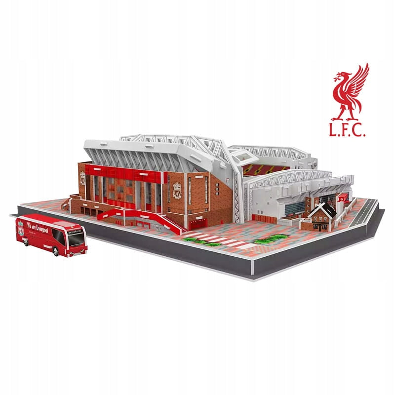 Anfield Stadiono 3D Dėlionė – Liverpool FC Klubo Modelis, 142 Detalės