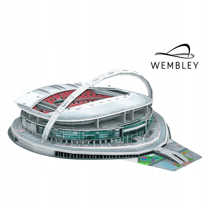 Wembley Stadiono 3D Dėlionė – 89 Dalių Futbolo Klubo Modelis