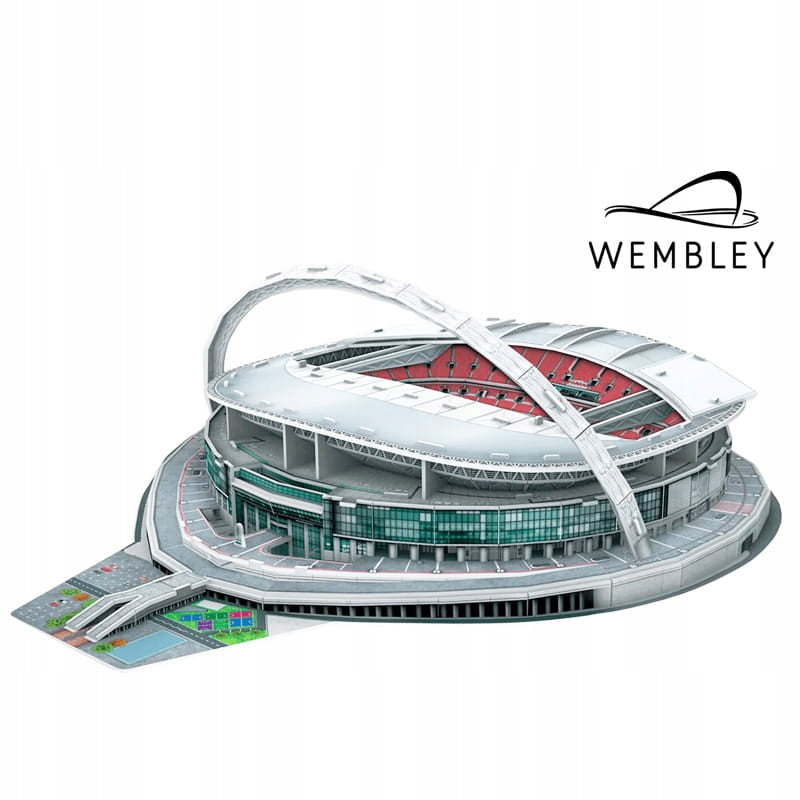 Wembley Stadiono 3D Dėlionė – 89 Dalių Futbolo Klubo Modelis