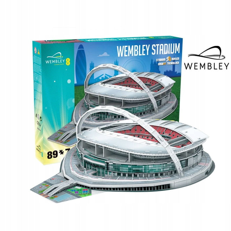 Wembley Stadiono 3D Dėlionė – 89 Dalių Futbolo Klubo Modelis