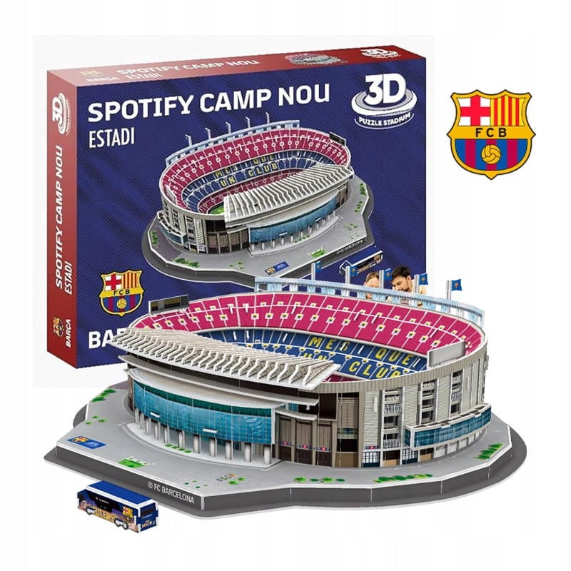 Stadiono Camp Nou 3D Dėlionė – FC Barcelona Klubo Modelis, 98 El.