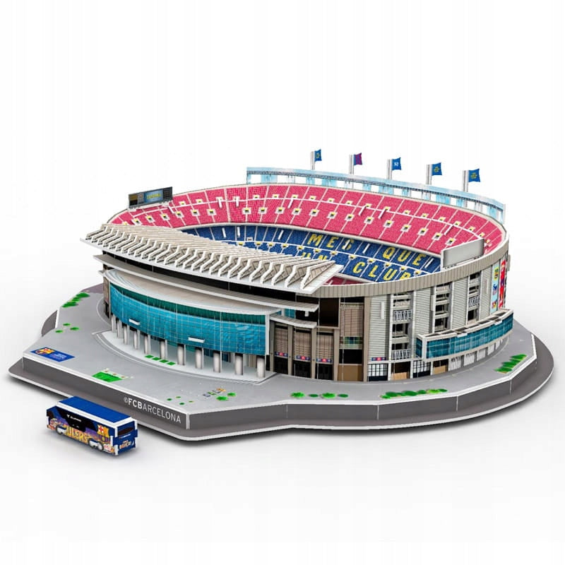Stadiono Camp Nou 3D Dėlionė – FC Barcelona Klubo Modelis, 98 El.