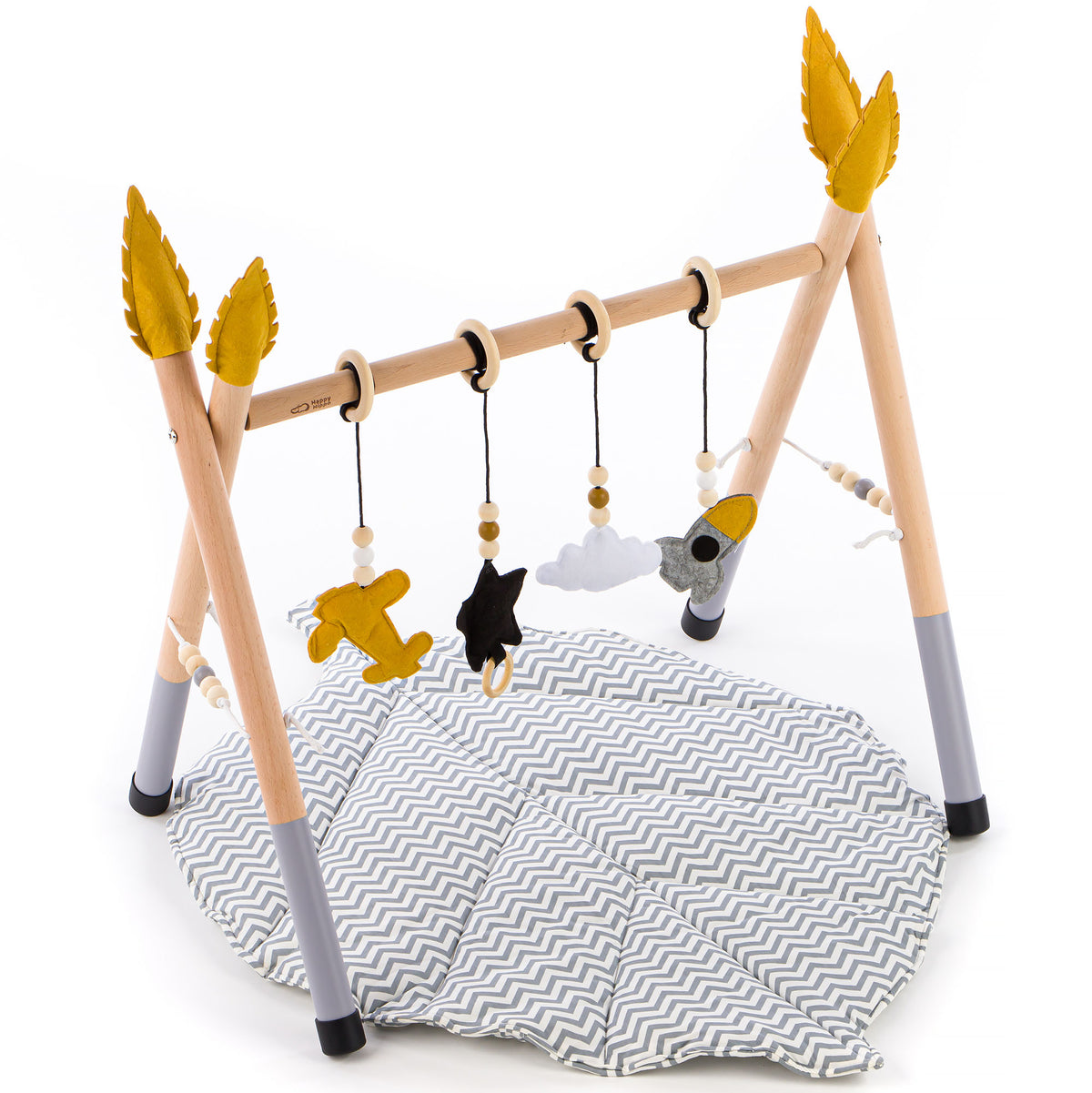 Edukacinis Gimnastikos Stovas Kūdikiams Baby Gym Grey