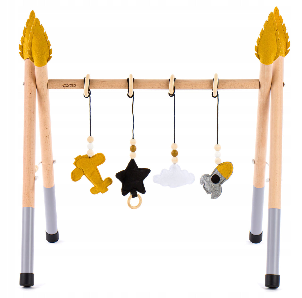 Edukacinis Gimnastikos Stovas Kūdikiams Baby Gym Grey