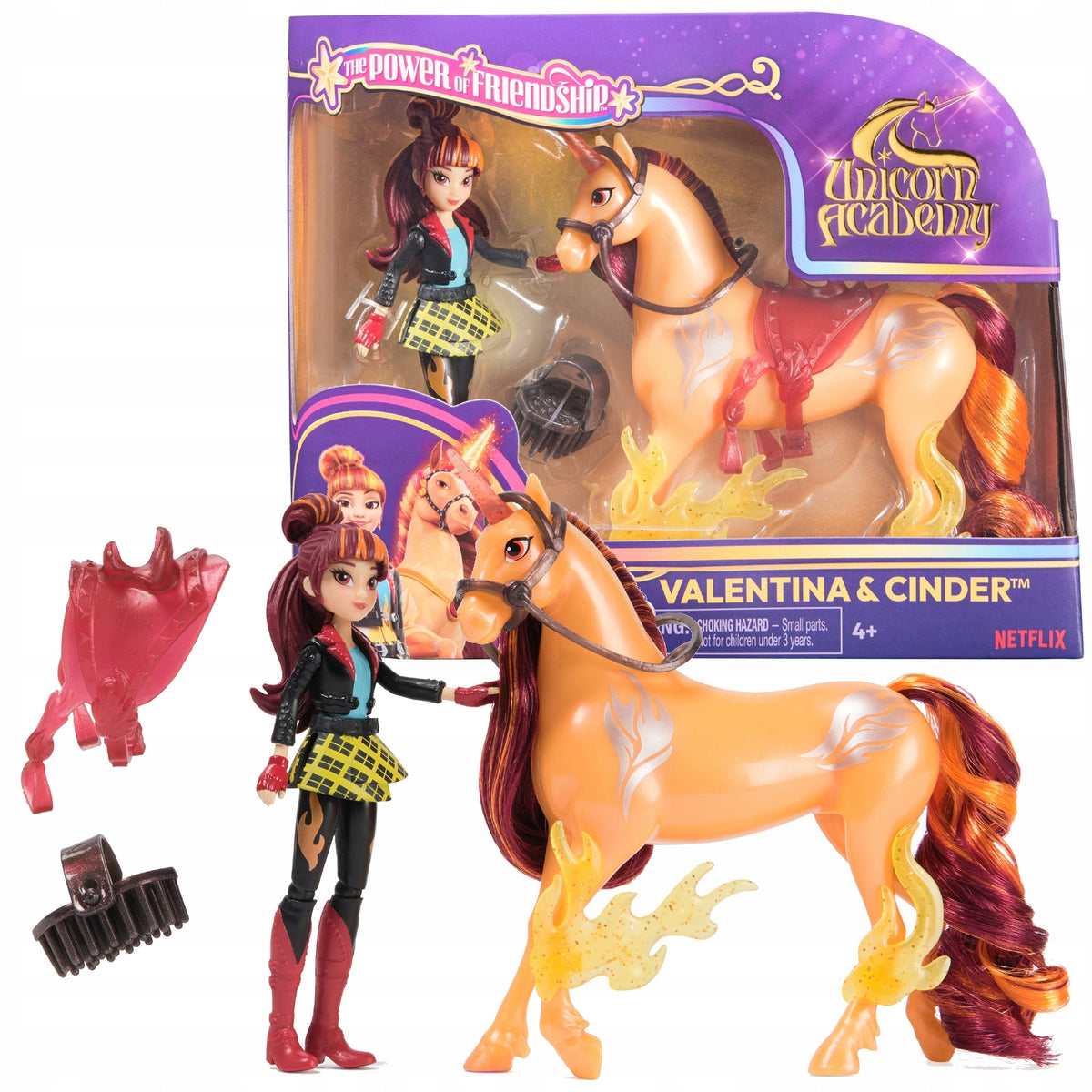 Unicorn Academy Figūrėlių Rinkinys – Valentina Ir Cinder Su Priedais