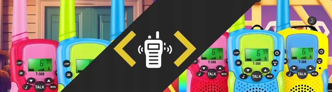WALKIE TALKIE VAIKAMS 3VNT. Radijo stotelės, didelio nuotolio rinkinys