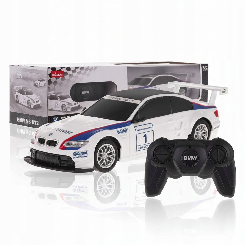 Radijo Bangomis Valdomas Automobilis BMW M3 RC 1:24 – Baltas (Coil)