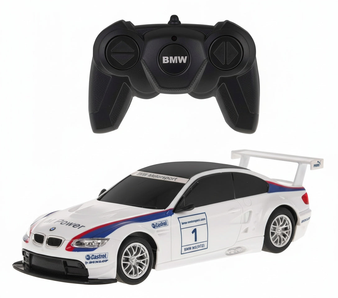 Radijo Bangomis Valdomas Automobilis BMW M3 RC 1:24 – Baltas (Coil)