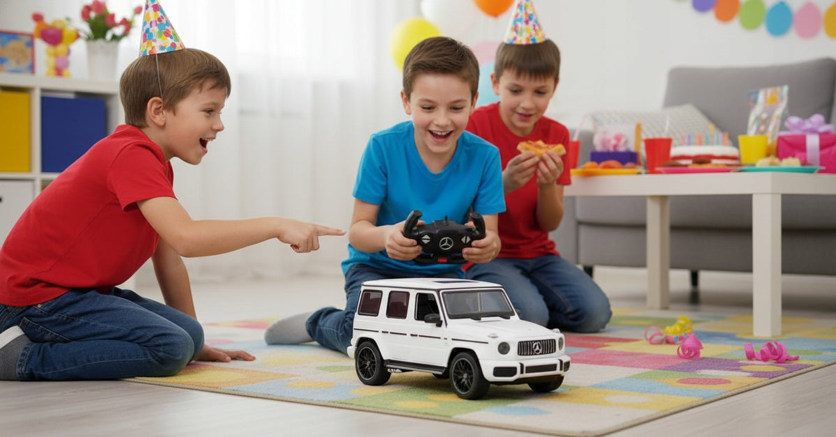Nuotoliniu Būdu Valdomas Automobilis Mercedes-AMG G63 SUV 1:14 – Baltas