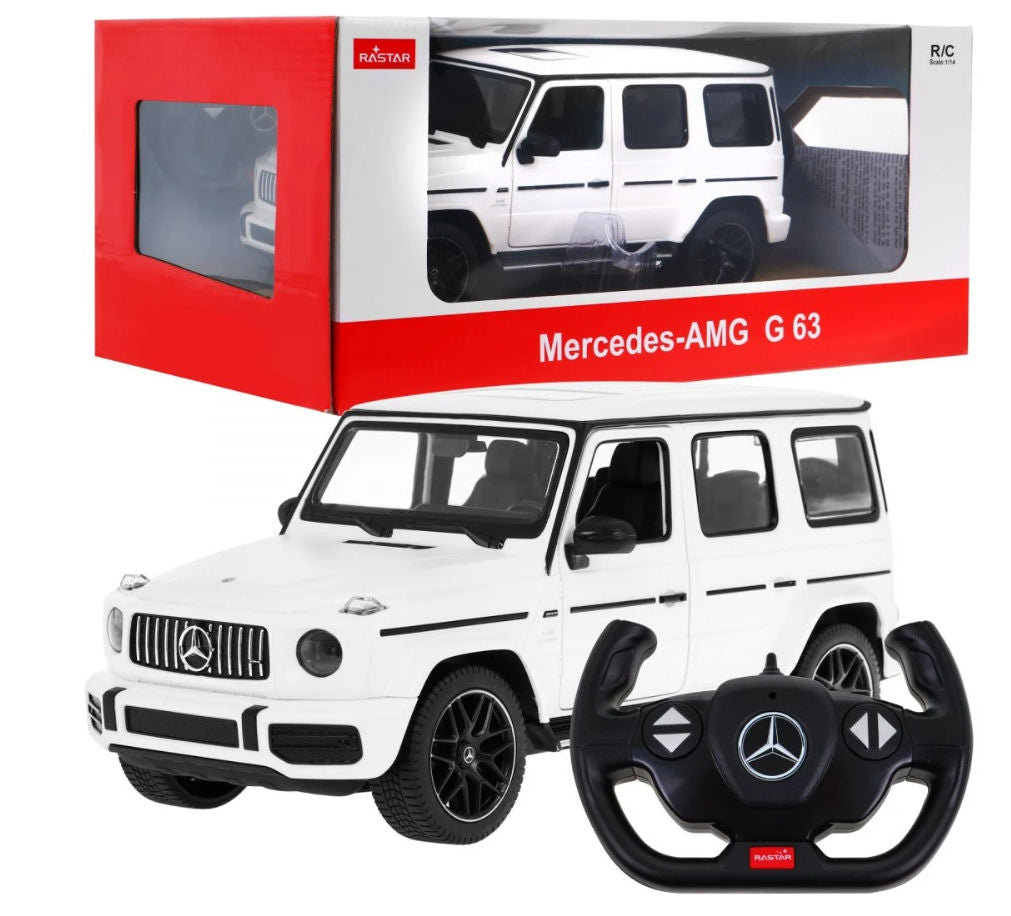 Nuotoliniu Būdu Valdomas Automobilis Mercedes-AMG G63 SUV 1:14 – Baltas