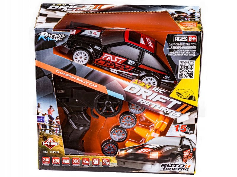 Radijo Bangomis Valdomas Drifto Automobilis RC 4x4 Vaikams – Žaislas Su Pultu, Mastelis 1:24