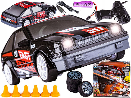 Radijo Bangomis Valdomas Drifto Automobilis RC 4x4 Vaikams – Žaislas Su Pultu, Mastelis 1:24