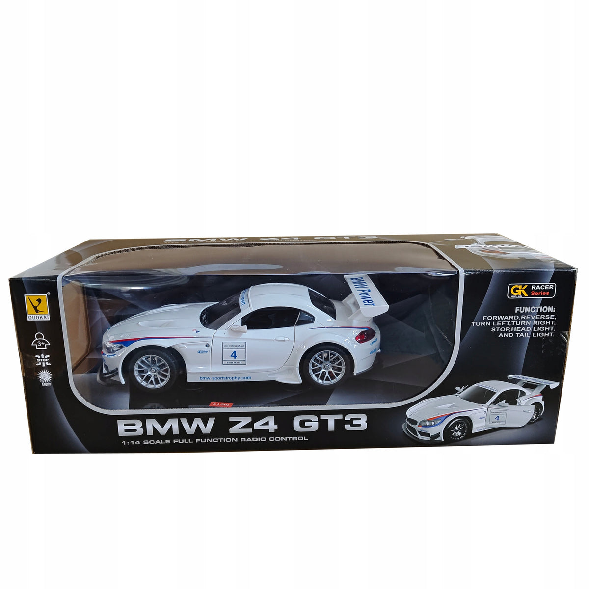 Radijo Bangomis Valdomas Automobilis BMW Z4 1:14 – Baltas Sportinis Modelis