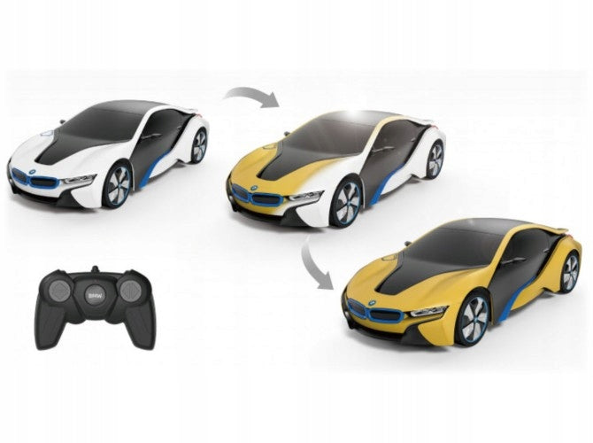 RC Automobilis BMW i8 su LED/UV Apšvietimu ir Nuotolinio Valdymo Pulteliu