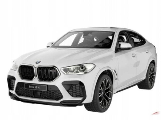 Nuotoliniu Būdu Valdomas Automobilis Rastar BMW X6 M su LED Žibintais – Baltas