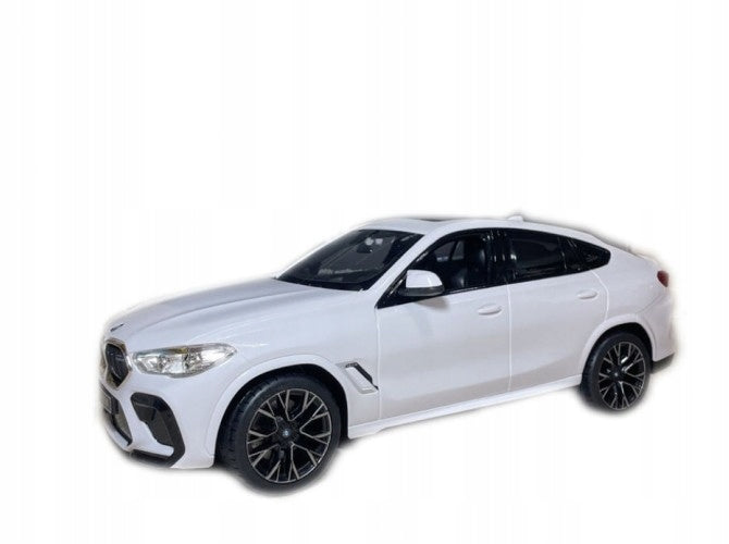 Nuotoliniu Būdu Valdomas Automobilis Rastar BMW X6 M su LED Žibintais – Baltas