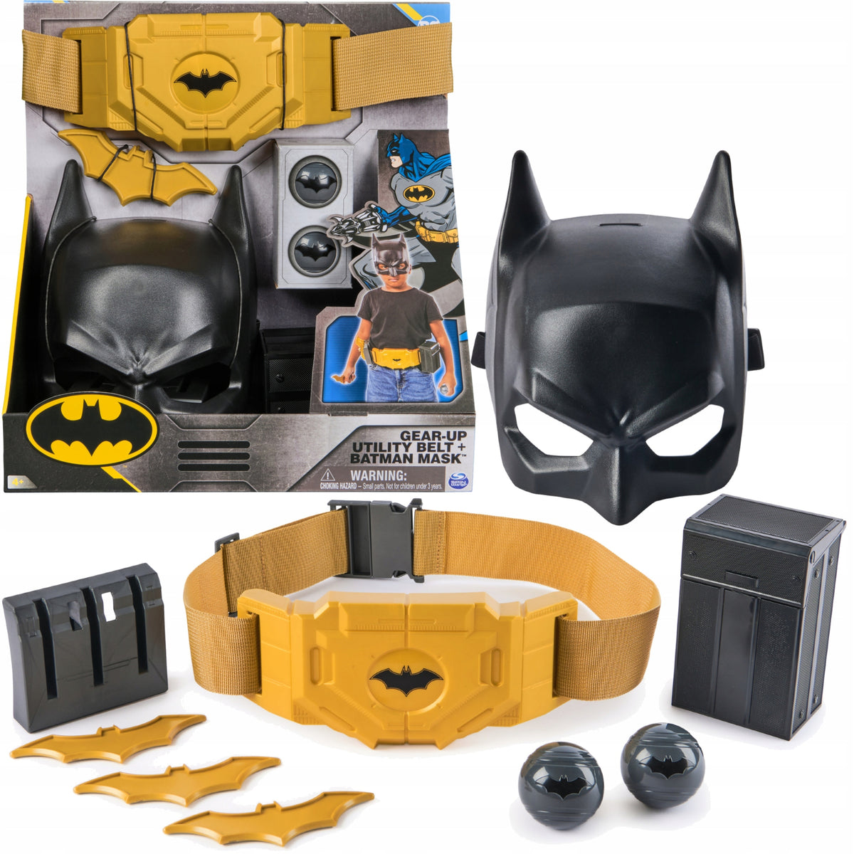 Betmeno Kaukė Ir Diržas Su Priedais – DC Comics Utility Belt Rinkinys