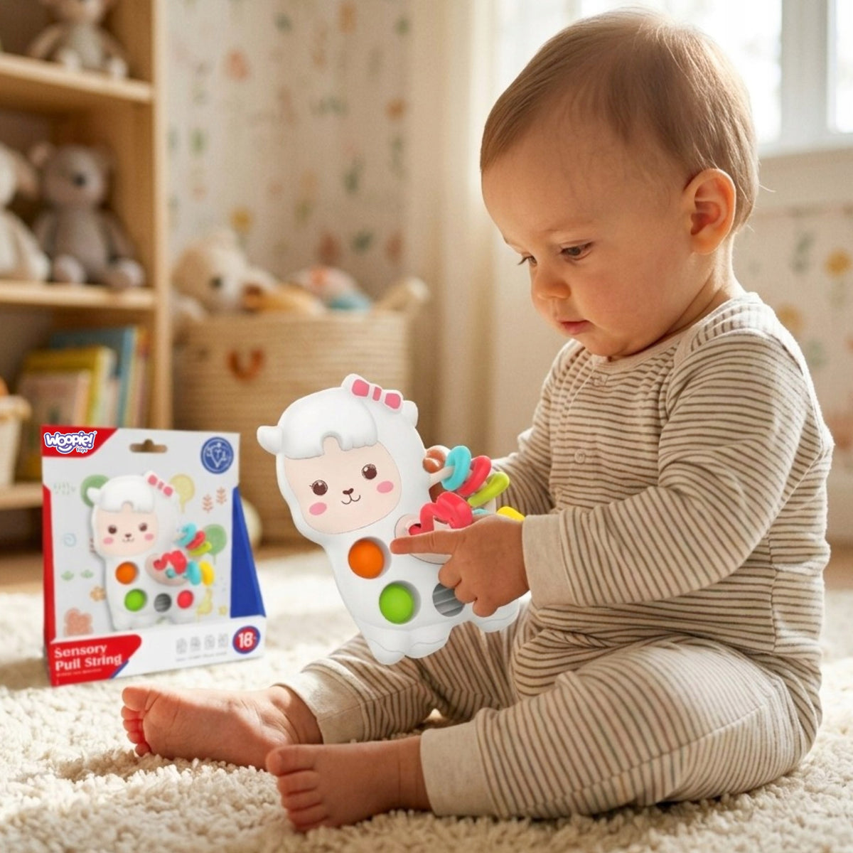 Montessori Sensorinis Žaislas Lama 18m+