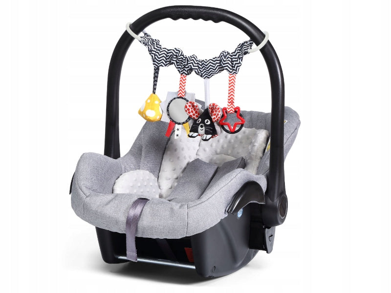 Kontrastinis Žaislas Vežimėliui, Lovytei ir Automobilinei Kėdutei – BabyOno Edukacinis Pakabukas