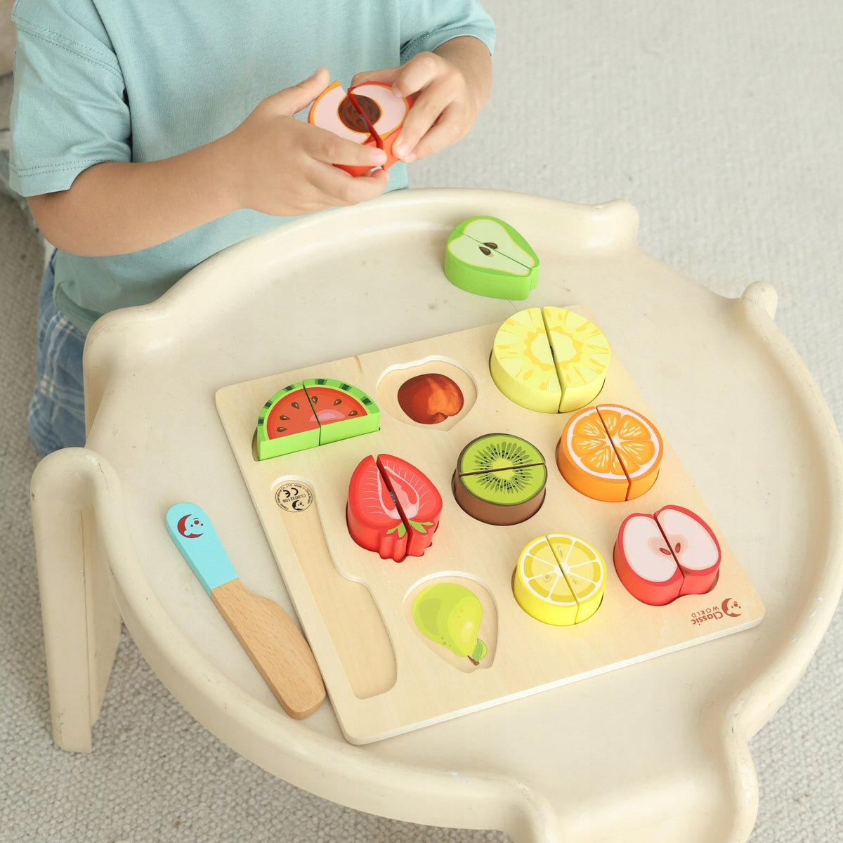 Montessori Vaisių Pjaustymo Rinkinys, 20 el.