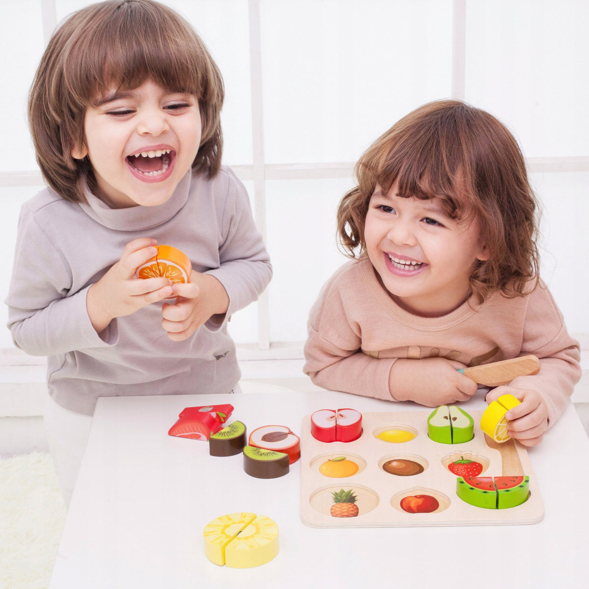 Montessori Vaisių Pjaustymo Rinkinys, 20 el.