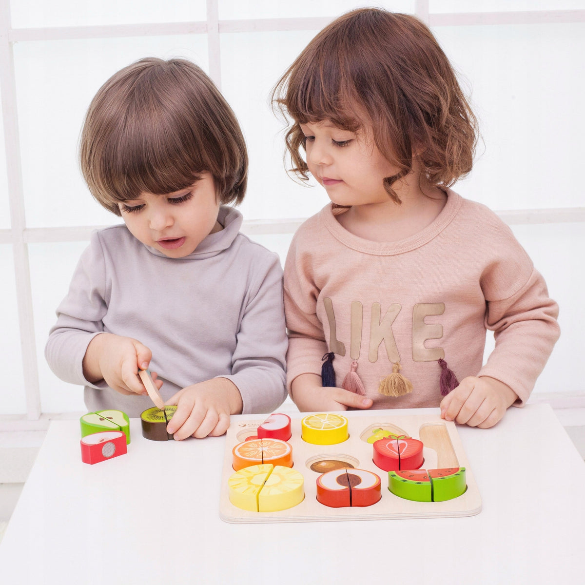 Montessori Vaisių Pjaustymo Rinkinys, 20 el.