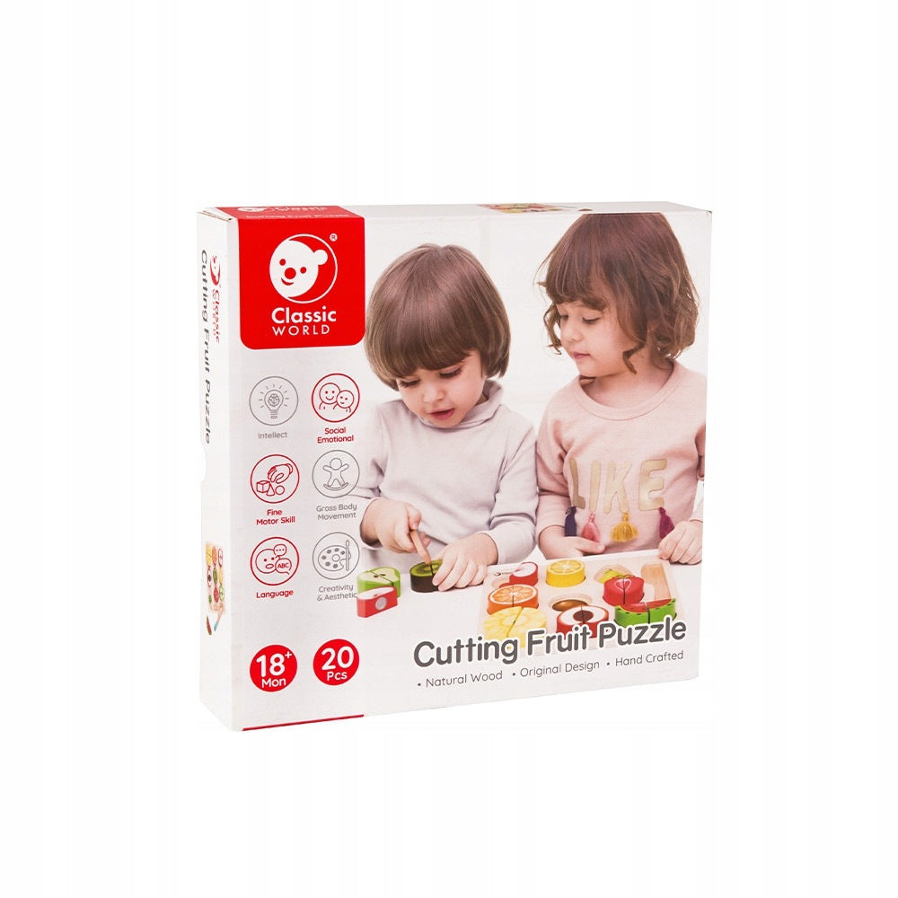 Montessori Vaisių Pjaustymo Rinkinys, 20 el.