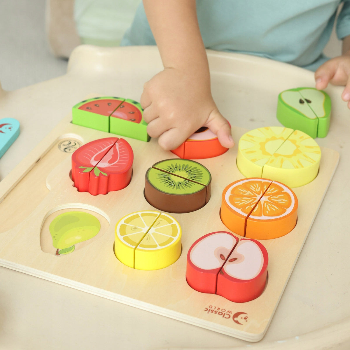 Montessori Vaisių Pjaustymo Rinkinys, 20 el.
