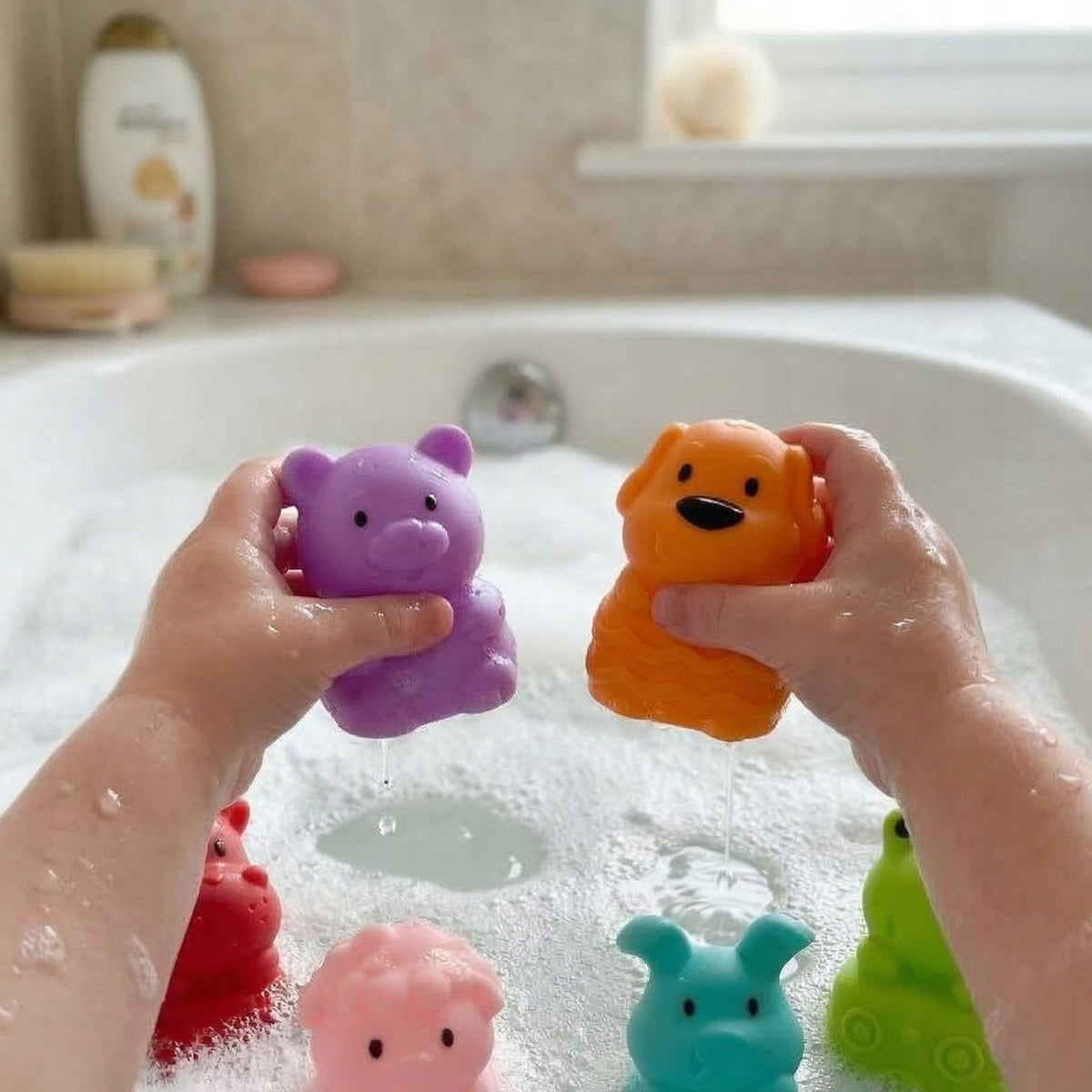 Sensoriniai Minkšti Gyvūnėliai Voneliai – 6 Vnt. Rinkinys