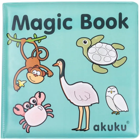 AKUKU magiška edukacinė knygelė žaidimui vandenyje piešimui vandeniu